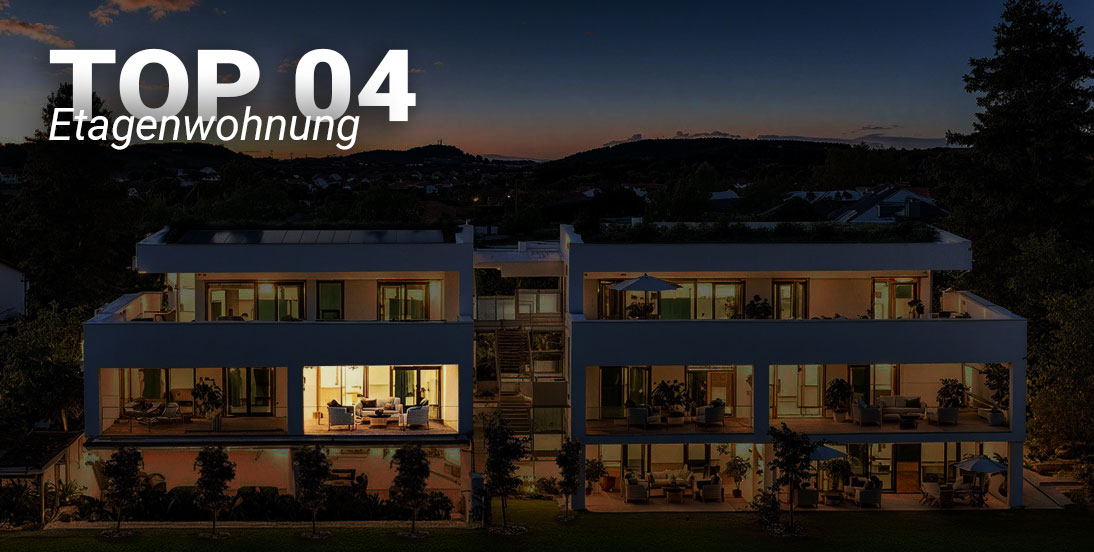 Außenansicht des Neubauprojekt Laubgasse 73 in Graz mit der Etagenwohnung TOP 04 im Fokus