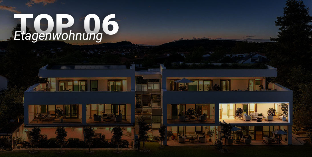 Außenansicht des Neubauprojekt Laubgasse 73 in Graz mit der Etagenwohnung TOP 06 im Fokus