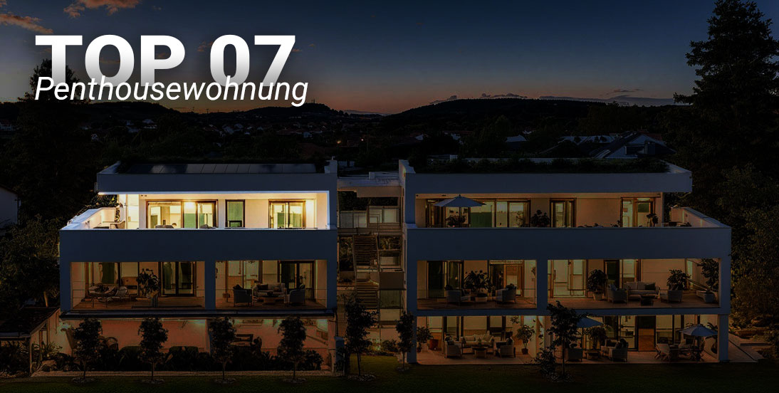 Außenansicht des Neubauprojekt Laubgasse 73 in Graz mit der Penthousewohnung TOP 07 im Fokus