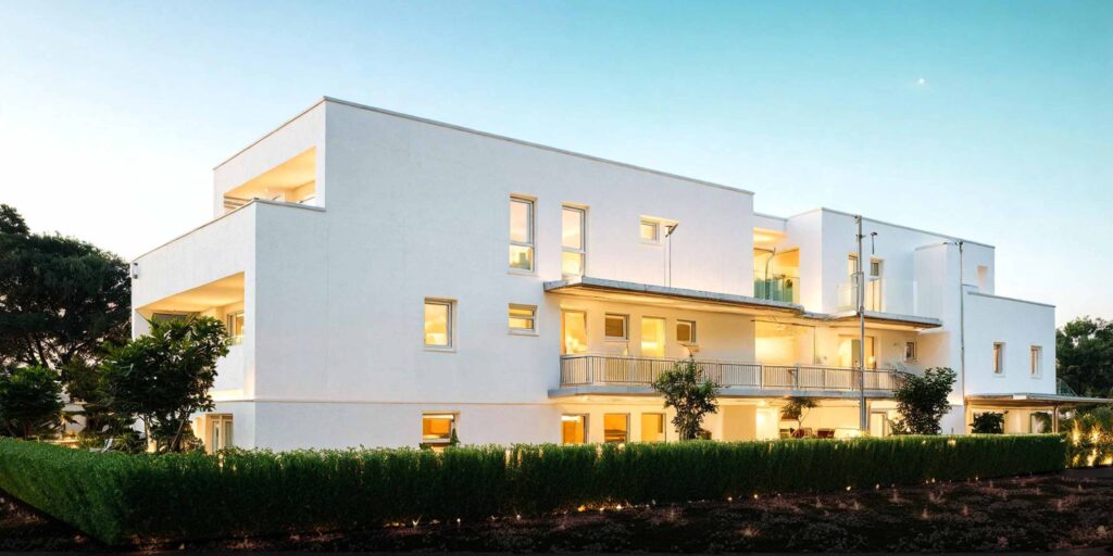 Gebäude von Hinten von der Immobilie in Graz